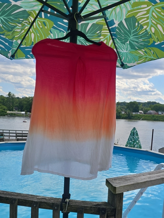 Raviya Dresses & Skirts - Raviya Women's Ombre Skirt in Pink, Orange & White